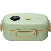 Boîte à lunch isotherme Laoleishi avec affichage de la température, conteneur bento, doublure intérieure en acier inoxydable, capacité de 800 à 1000 ml
