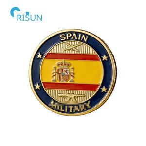 Monedas Conmemorativas Personalizadas con la Bandera Española, Recuerdos de las Fuerzas Veteranas, Medallón Personalizado, Moneda de Desafío de España - Product Image 2