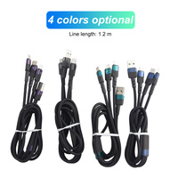 Câble de charge rapide 5A USB Type-C/Micro USB 3 en 1 SD-275 pour iPhone 15/14 Pro Max et ordinateur