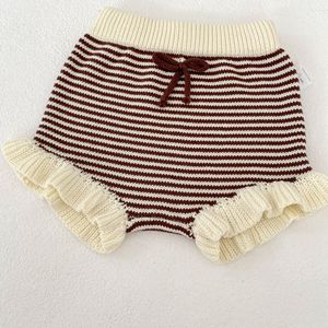 Vente chaude Automne Hiver Ensemble de vêtements en tricot pour bébé avec design ourlet en <span class=keywords><strong>bois</strong></span> doux 100% coton Pull cardigan & pantalon pour enfants - Product Image 6