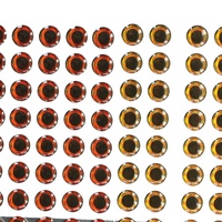 Yeux de pêche 3D pour leurres de pêche, avec pupille noire oeil de poisson en plastique yeux 3D pour leurre, vente en gros