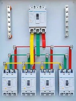 Boîtier de distribution en acier laminé à froid personnalisé, ensemble complet, petit, triphasé, quatre fils, panneau de commande d'éclairage domestique IP54