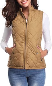 2022 nouveau <span class=keywords><strong>pour</strong></span> Express européen américain femmes matelassé chaud acrylique polaire écologique gilet col rond fermeture éclair poche doux - Product Image 4