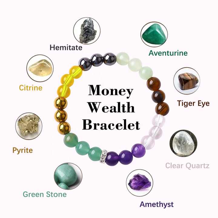 Wholesale Handmade Crystal Stone Anxiety Bracelet Functional Healing