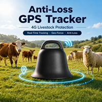Mini Rastreador GPS Antipérdida, Compatible con WiFi, LBS, Beidou, Resistente al Agua IP67, para Mascotas, Perros, Gatos, Ganado, Ovejas, 4G