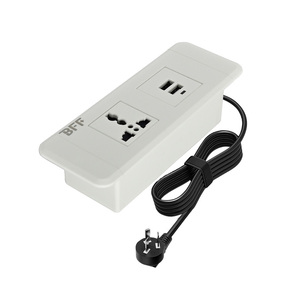 Máy tính để bàn điện Grommet 3 <span class=keywords><strong>inch</strong></span> Ổ cắm ổ cắm lõm <span class=keywords><strong>2</strong></span> AC Outlet & <span class=keywords><strong>2</strong></span> USB cho nhà bếp Countertop - Product Image 4