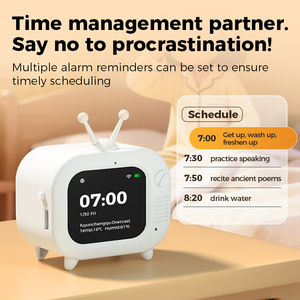 หุ่นยนต์ทีวีย้อนยุค Yingbao - ผู้ช่วยเสียงอัจฉริยะพร้อมนาฬิกาปลุก, การเขียนด้วย AI และคำถาม-คำตอบสารานุกรม - Product Image 2