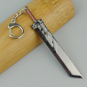 Juego gótico Final Fantasy 7 arma modelo <span class=keywords><strong>Cloud</strong></span> <span class=keywords><strong>Strife</strong></span> Buster espada llavero hombres Metal Zack cuchillo llaveros Cosplay Llaveros nuevo - Product Image 4