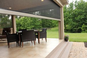 Persianas Enrollables Impermeables con Cierre, Persianas Onduladas para Patio, Persianas Horizontales Inteligentes con Cierre Automático, Persianas Exteriores Automáticas para Protección Solar - Product Image 5