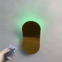 Applique murale LED moderne 5W en aluminium, couleur personnalisable, lumière chaude 3000K pour la maison, le bureau, l'hôtel, éclairage décoratif intérieur