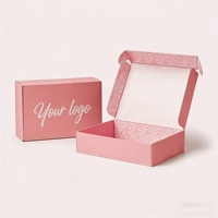 Boîtes d'expédition personnalisées avec impression de logo, emballage en carton ondulé recyclable, boîtes à fentes, pelliculage mat, matériaux recyclés, boîtes en papier