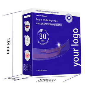 Nhãn Hiệu Riêng 2025 Bán Buôn OEM Hữu Cơ Tím Răng Làm Trắng Dải 6% HP Tím Răng Làm Trắng Dải - Product Image 4