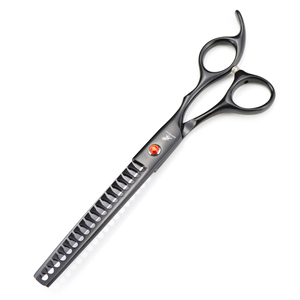 Traje de aseo profesional para mascotas, Juego de 4 piezas de corte recto y corte curvo, negro pintado, 7 pulgadas - Product Image 6