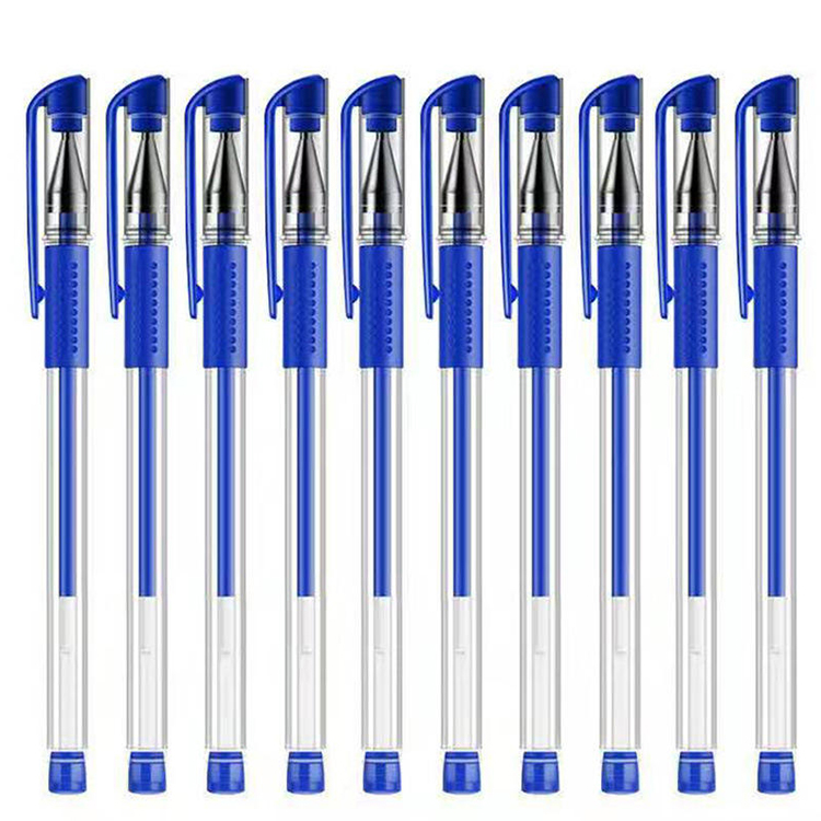 Индивидуальный Логотип 0,5 мм маркер на водной основе Красивая нейтральная гелевая ручка/Офисная и школьная Ручка пластиковая синяя под заказ