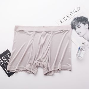 Sous-vêtements en soie pure pour homme, sensation de peau nue, respirants, taille mi-haute, couleur unie, 100% soie, boxers. - Product Image 3