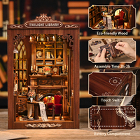 Kit de Manualidades en Miniatura, un Kit de Rincón de Lectura y Casa de Muñecas para Hacer Cerámica y Muebles en Miniatura