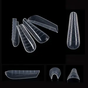 120tips Nail Tips Mold Wholesale Plastic Full Cover Ballerina Dual Forms Xxl Nail Art Acrylic Finger French For Extension