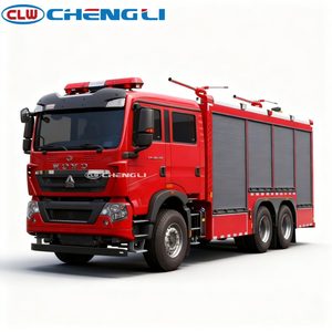 Camión de Bomberos HOWO 6T de Alta Capacidad y Alto Rendimiento con Gran Tanque de Polvo Seco - Product Image 1