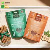 Fermeture éclair coulissante robuste pour aliments pour animaux (chiens, chats) et friandises, pour sachets en plastique imprimés personnalisés, résistants à l'humidité, pour chewing-gum