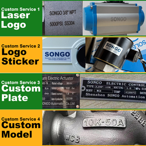 150LB 3 Way 3 дюйма DN80 из нержавеющей стали 304 T порт Гнездо Сварочный шаровой клапан с двойным действием пневматический привод концевой выключатель - Product Image 2