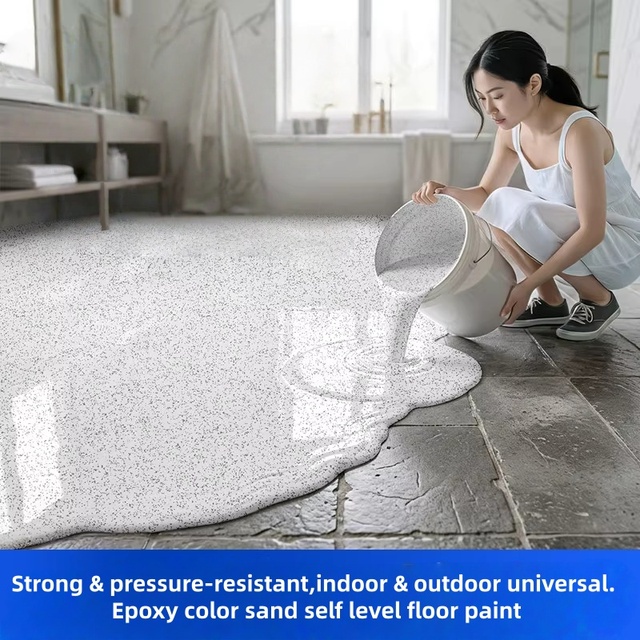 Anti Dust Anti Slip Epoxy Floor Resin Paint Marble Effect Liquid Granite Coating for Warehouse Factory Floor