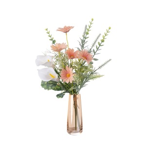 Bouquet de fleurs artificielles CallaFloral en marguerites, en tissu tissé plastique, pour décoration de mariage et de maison CF01413 - Product Image 5