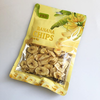 Groothandel op maat gemaakte logo stand-up pouch van PET-materiaal, verpakking voor droge voedingsmiddelen, ziplock sluiting voor snacks, gedroogd fruit en verzending