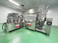 Homogénéisateur sous vide de 200 L, machine d'émulsification, homogénéisation à haute vitesse, mélangeur sous vide pour la production de soins personnels