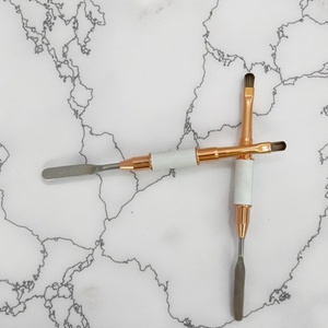 Only Make High-quality Double-headed Nail Art <b>Brush</b> <b>Round</b> Head Pen Metal Pen Holder Professional Beauty Supplier - Product Image 4