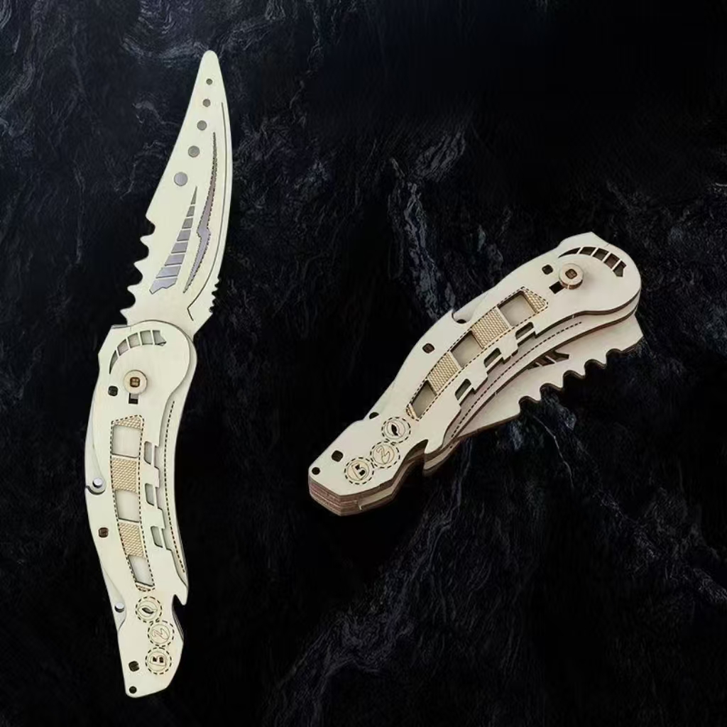 มีดพับไม้