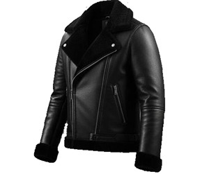Chaqueta de Cuero, Cuero Genuino de Oveja con Auténtica Piel de Cabra en el Interior, Chaqueta de Cuero para Clima Frío, Chaqueta de Moda para Exteriores - Product Image 2