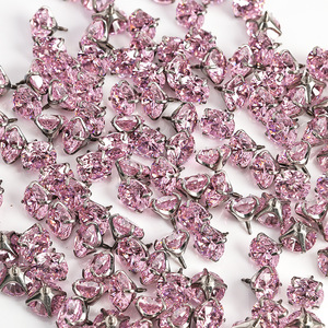 G23 Titanium ASTM F136 <b>Long</b> Thread Prong-Set Zircon Studs | Hypoallergenic Body Jewelry | Easy-Secure Replacement Tops - Product Image 3