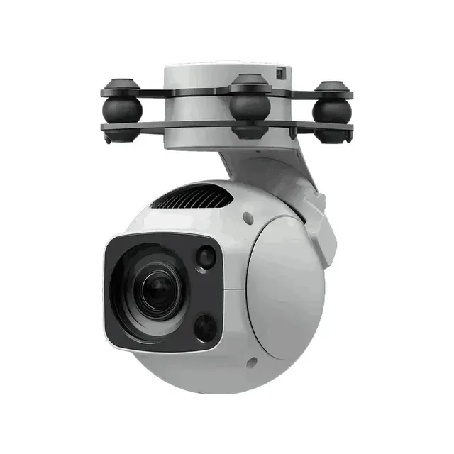 Foxtech SYK-10L 30X Equipped Wide-angle Optical Zoom AI Continuous Lock Tracking Laser Night Vision 3 Axis Gimbal UAV Camera