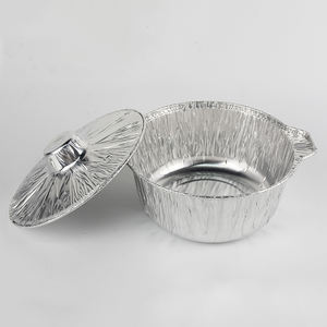 3200ml tek kullanımlık ağır hizmet tipi alüminyum folyo ızgara barbekü tava gıda sınıfı alüminyum folyo Pot - Product Image 3