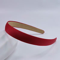 Bandeau en satin brillant de 2 cm pour femmes, couleur unie, simple, serre-tête, finition brillante classique, plusieurs couleurs