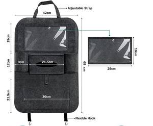 Precio de fábrica 2024 material de fieltro suave al por mayor fieltro Protector de asiento de coche fieltro multifuncional organizador de asiento trasero de coche - Product Image 2