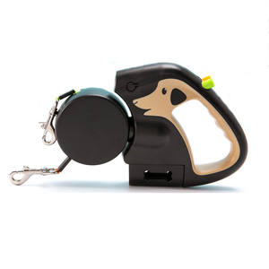 Doble personalizado retráctil cachorro perro mascotas correa de entrenamiento para 2 dos correas dobles con linterna - Product Image 6