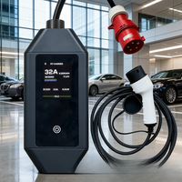 Nueva Estación de Carga para Vehículos Eléctricos, 3.5/7kW Tipo 2, Clasificación IP54, Cable de 5m, Conexión y Carga para Flotas, Jinghu TA-AC-B2-B