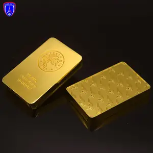 Kustom Australia 24k 18k murni berlapis emas kanguru Desain Emas bar paduan seng