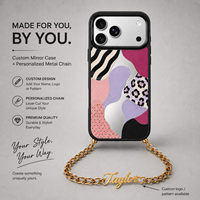 Coque de téléphone miroir personnalisée de haute qualité avec impression sur mesure, votre propre design, illustration couleur, logo personnalisé, cadeau personnalisé, vente en gros