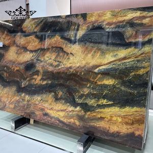 Dalle de pierre naturelle polie moderne GOLDTOP, quartzite Macaubas Illusion, pour plan de travail de cuisine, villa, appartement, hôtel - Product Image 6