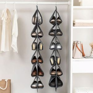 2026 Simple Durable Houseware Hanging <b>Shoe</b> Shelves Organizer Dual Sided Hanging <b>Shoe</b> Organizer Holder for Closet With Sturdy Met - Product Image 3