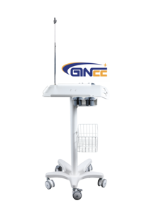 Ginee Medical Ajuste de altura Enfermería móvil Médico Laptop Stand <span class=keywords><strong>Doctor</strong></span> Workstation Trolley <span class=keywords><strong>Computer</strong></span> Cart Medical - Product Image 4