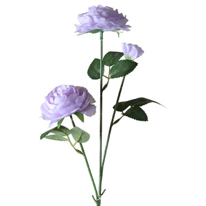Arreglo Floral Morandi, Guirnalda de Plantas Verdes, Flores Silvestres de Alta Calidad, Color Lila Claro, Centro de Mesa con Flores de Seda - Product Image 4