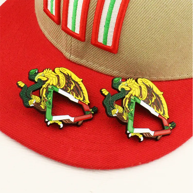 Nouveau style épingles en métal mexicain stocké chapeau décoration émail doux épinglette