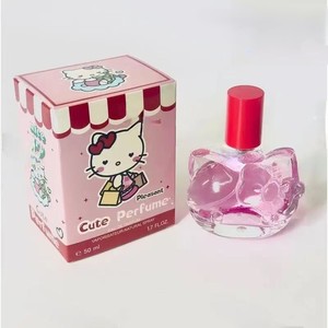 Carino a forma di gatto 50ml bottiglia di profumo dolce frutta aromatica profumo regalo Set per bambini e ragazzi uso quotidiano con profumo di legnosità - Product Image 1