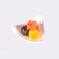 Assiettes triangulaires jetables en PS transparentes, mini, pour glaces, desserts, gâteaux, collations, condiments, assiettes artistiques, best-sellers