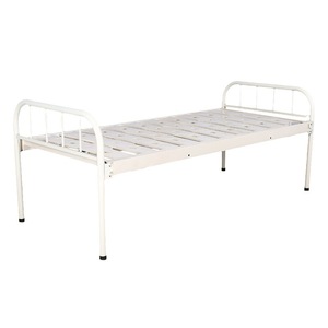 Cama de Hospital Manual de Acero Inoxidable, Tamaño Individual, para Personas Mayores y Pacientes Enfermos, Uso en Dormitorio - Product Image 1