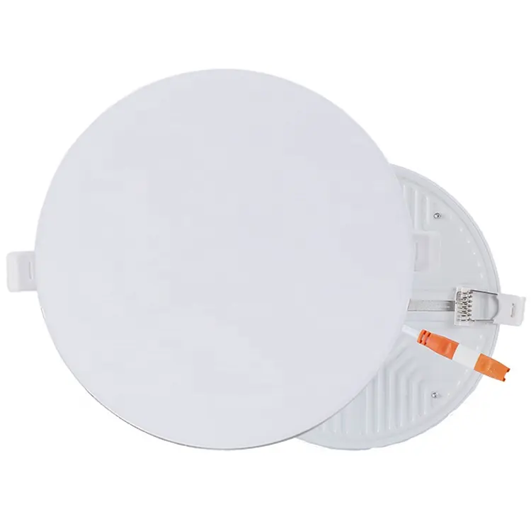 Cutout Hole Size Adjustable Frameless Round Downlight Recessed Square Ceiling 9w 18w 24w 36w Led Panel Light
