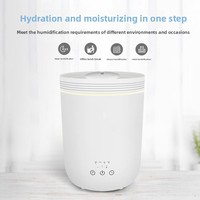 Nouvel humidificateur ultrasonique intelligent de bureau pour aromathérapie, fonction de minuterie, fonctionnement silencieux, capacité de 1,0 à 2,5 L pour la maison et le bureau